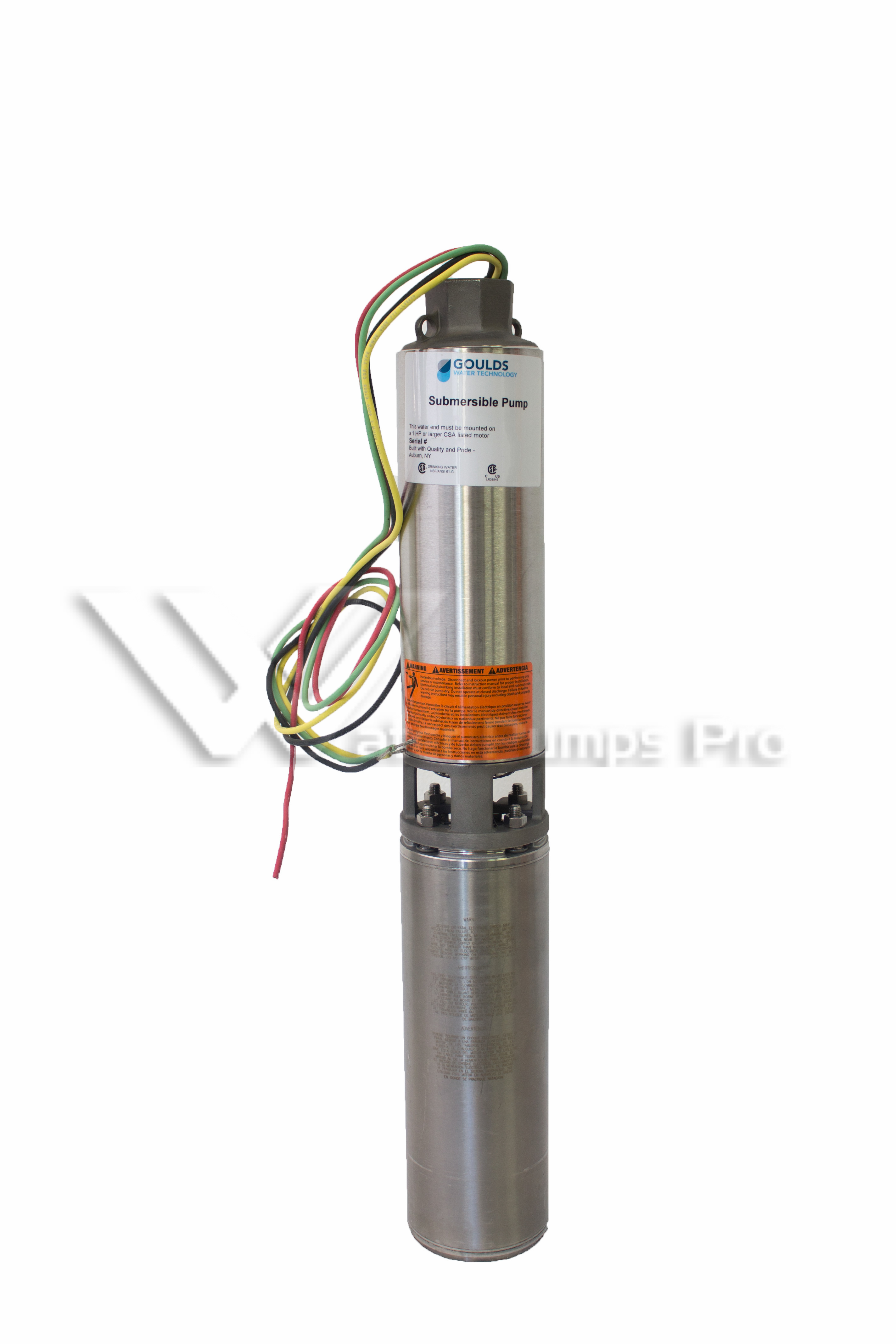 Goulds 10GS05412RCL 10GPM 1/2HP 230V 3Wire submersible well pump